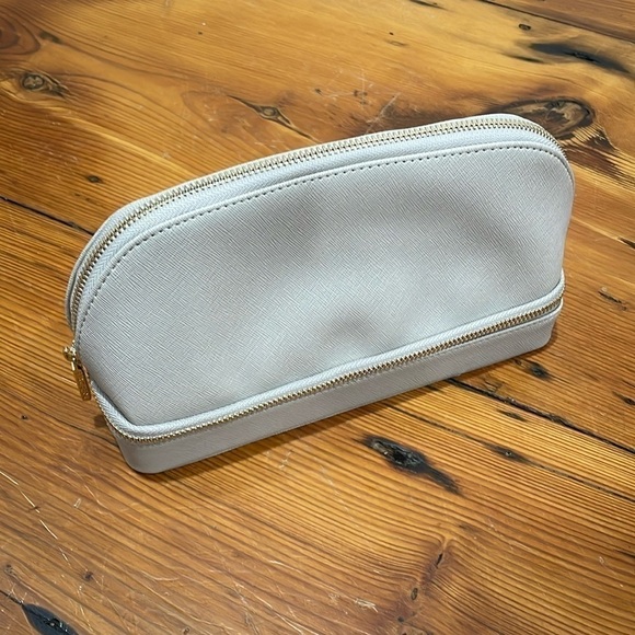 Stackers Makeup Travel Grey double compartment Case - Picture 1 of 5